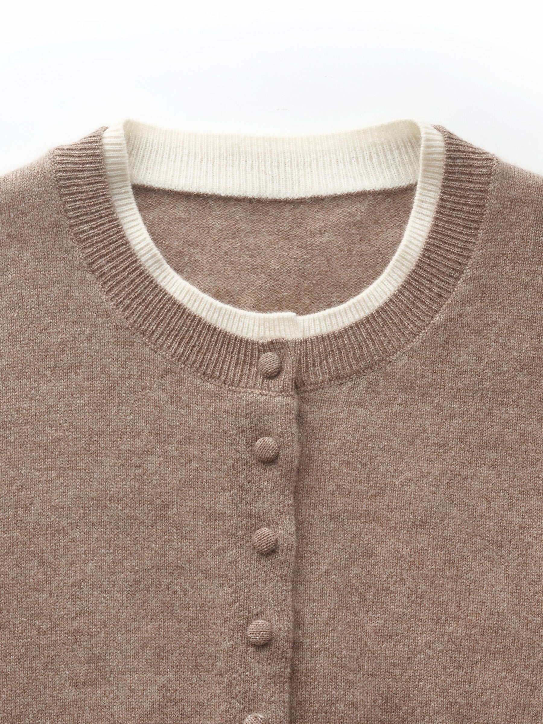 100% Cashmere Faux Two-Piece Women Cardigan - Image 18