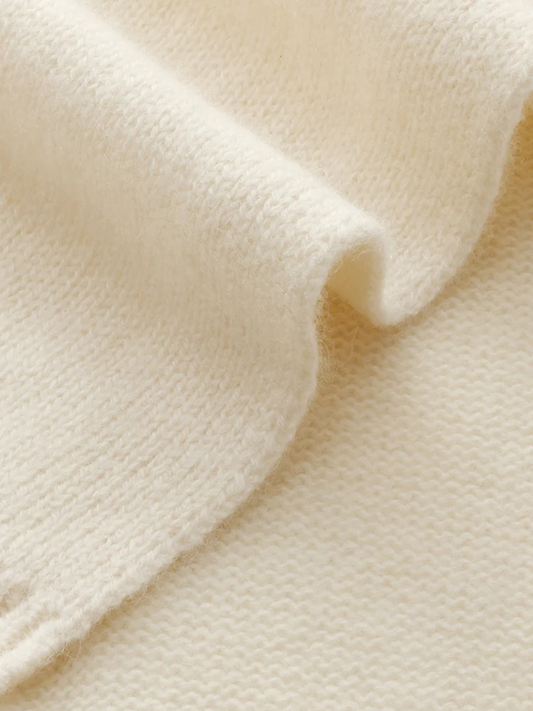 100% Cashmere Plain Scarf - Image 5