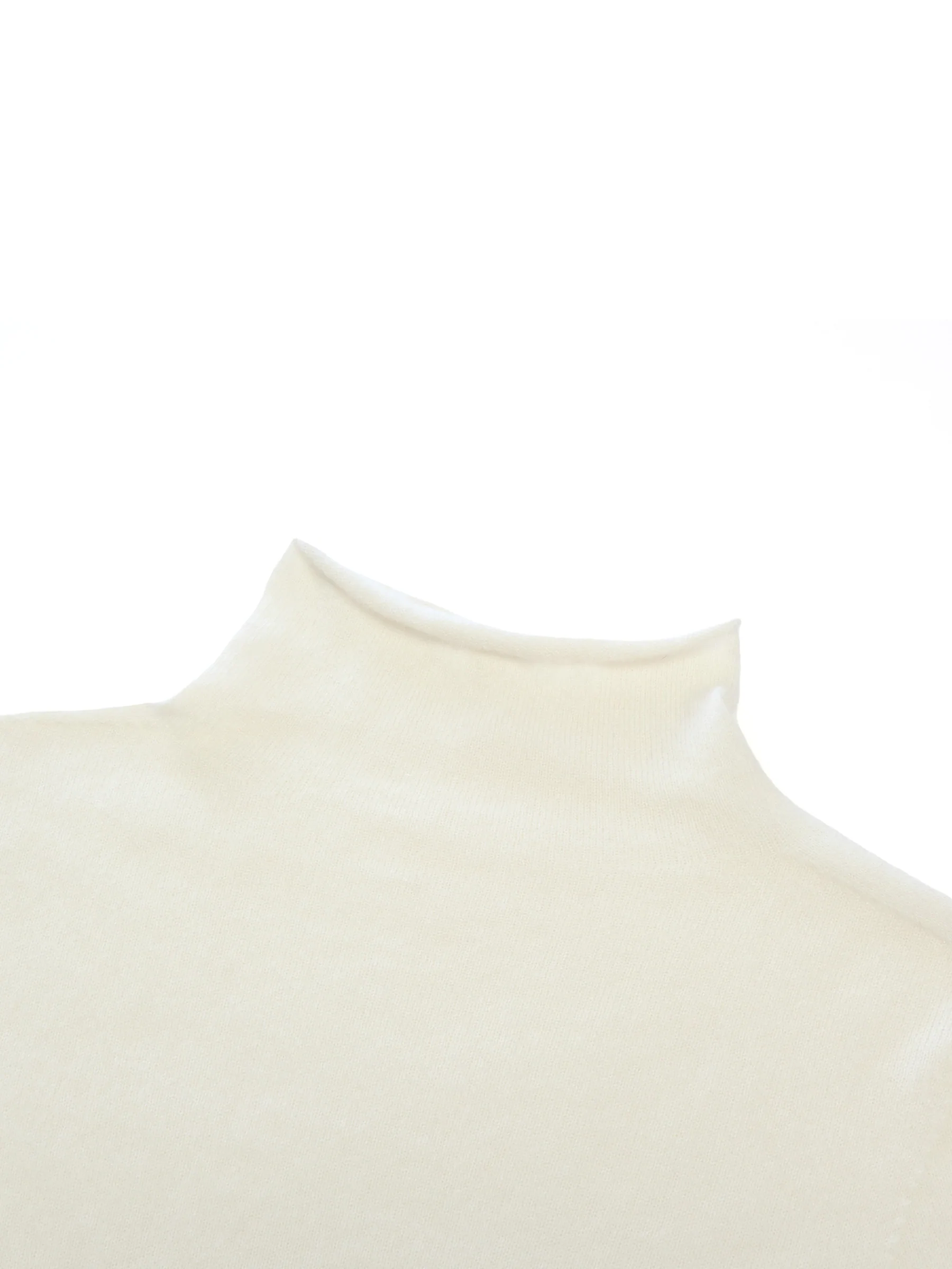 100% Cashmere Seamless Turtleneck Women Knit Top - Image 12