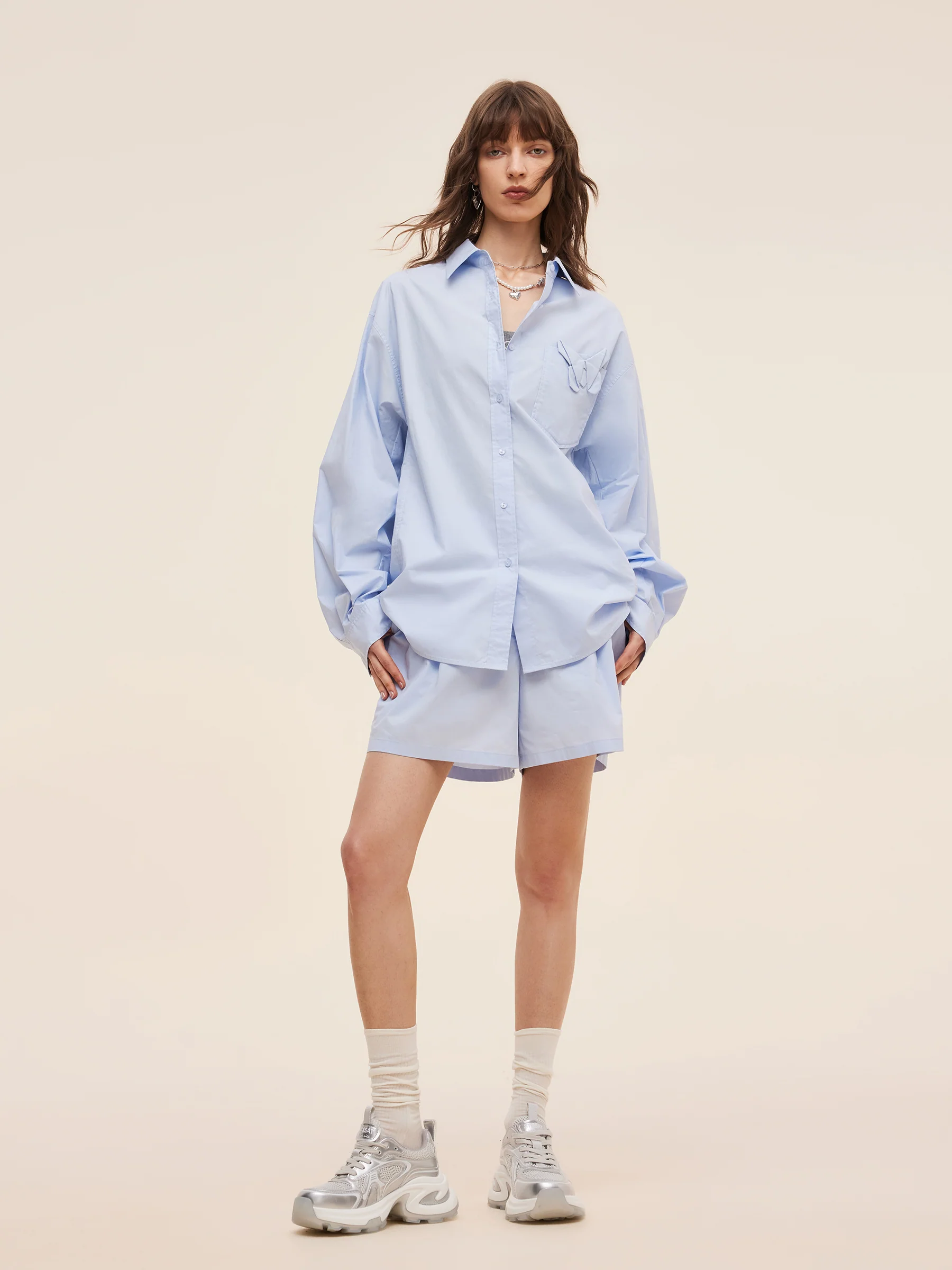 100% Cotton 3D Butterfly Women Loose Fit Shirt - Image 3