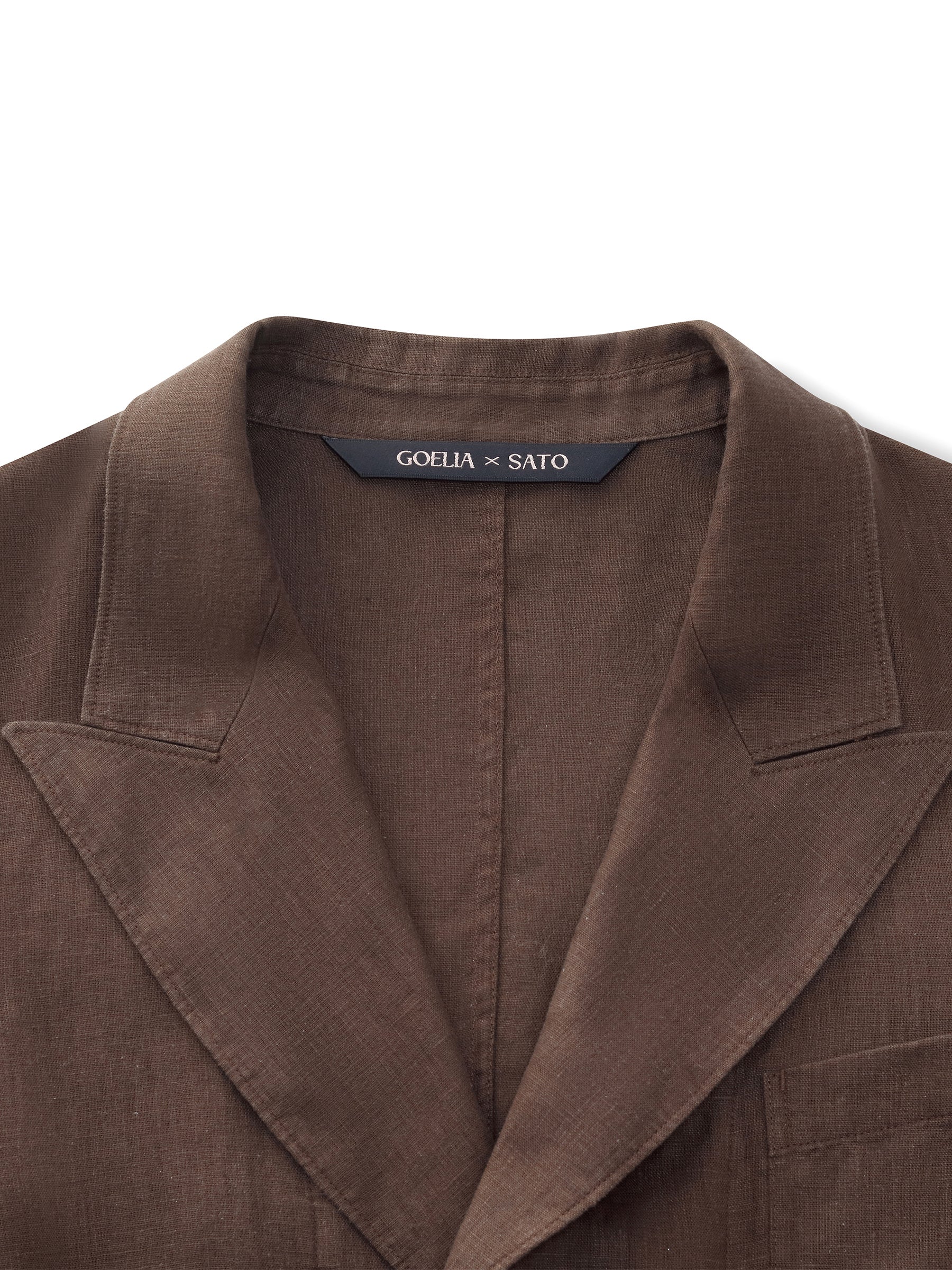 100% Linen Loose Fit X-Line Unisex Blazer - Image 8