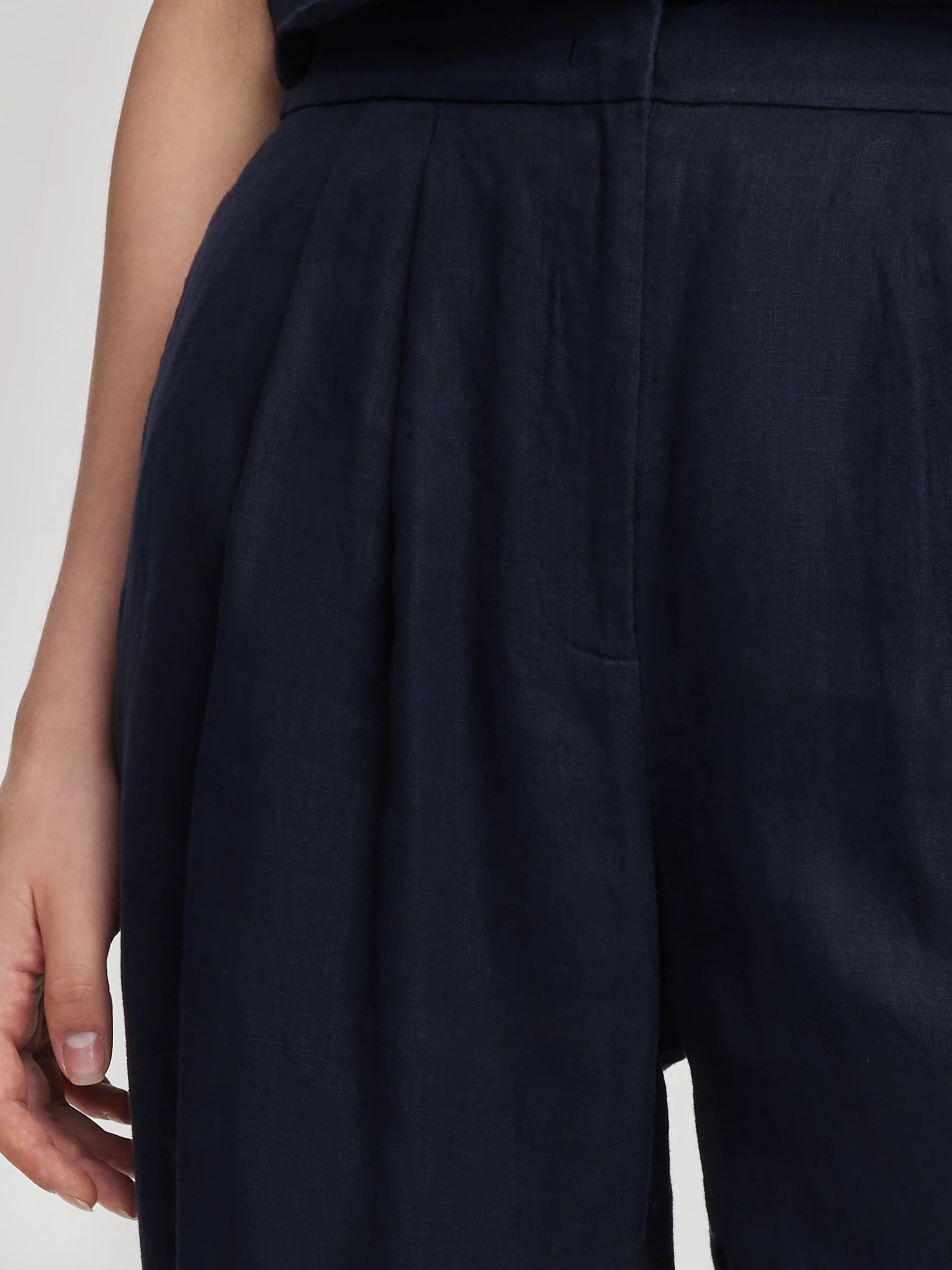 100% Linen Straight Leg Women Pants - Image 5