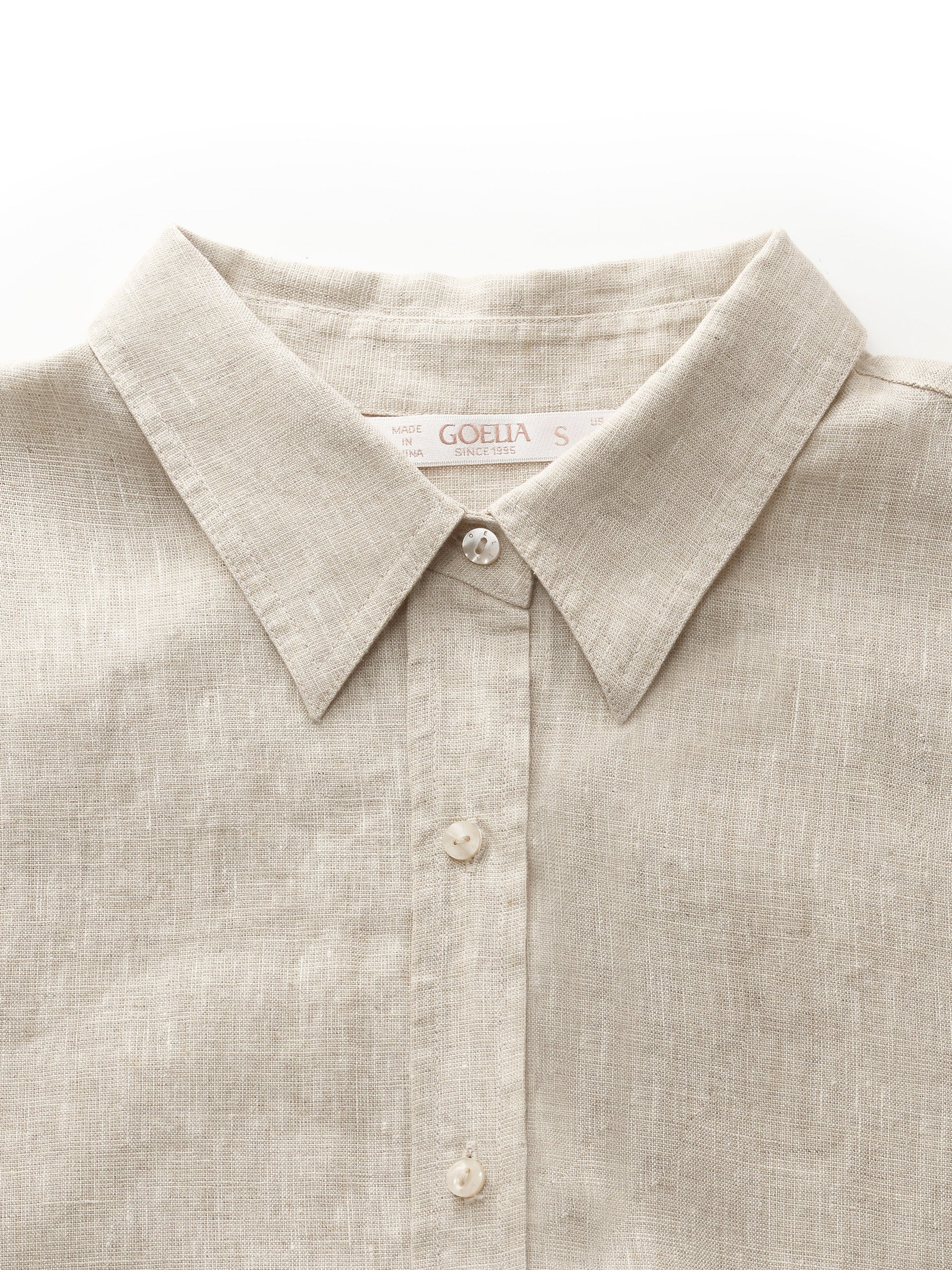 100% Linen Women Oversized Shirt - Image 9