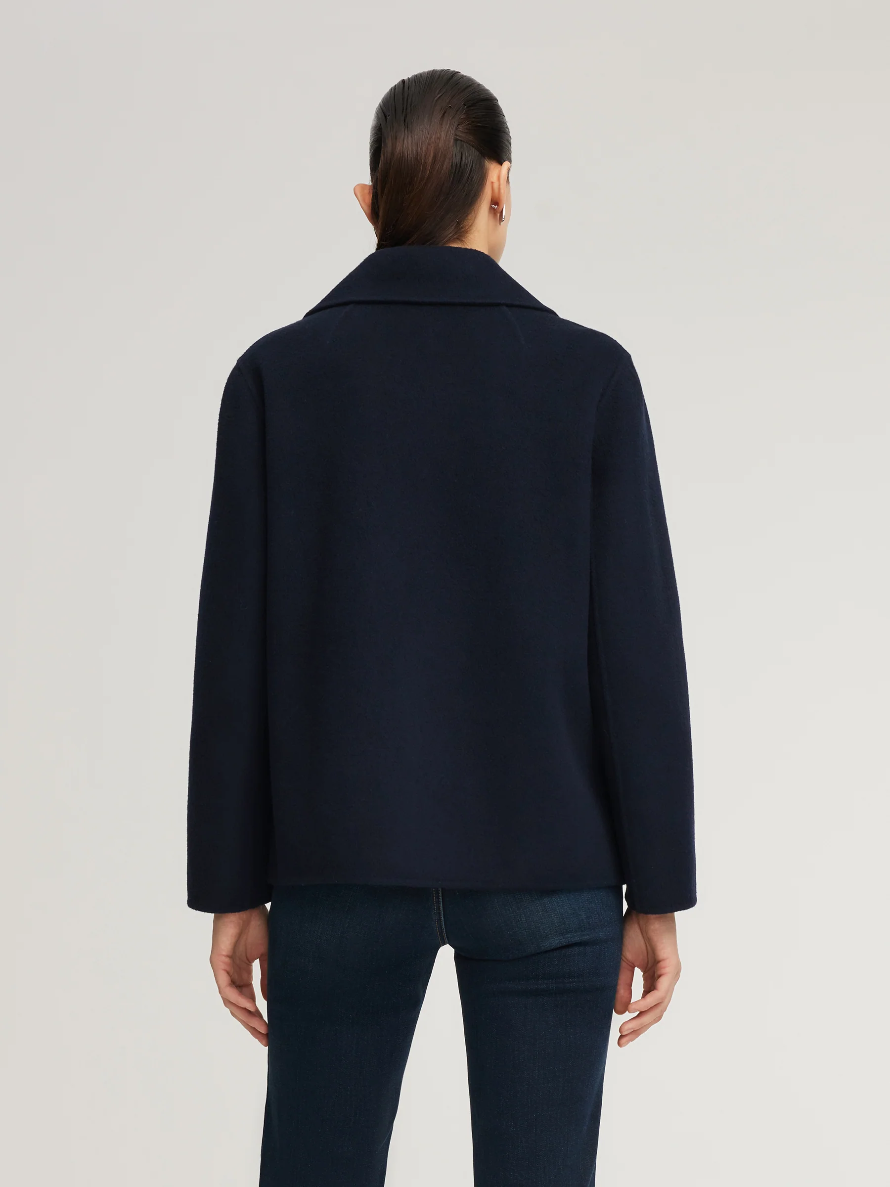 100% Wool Double-Faced Women Coat - Image 4