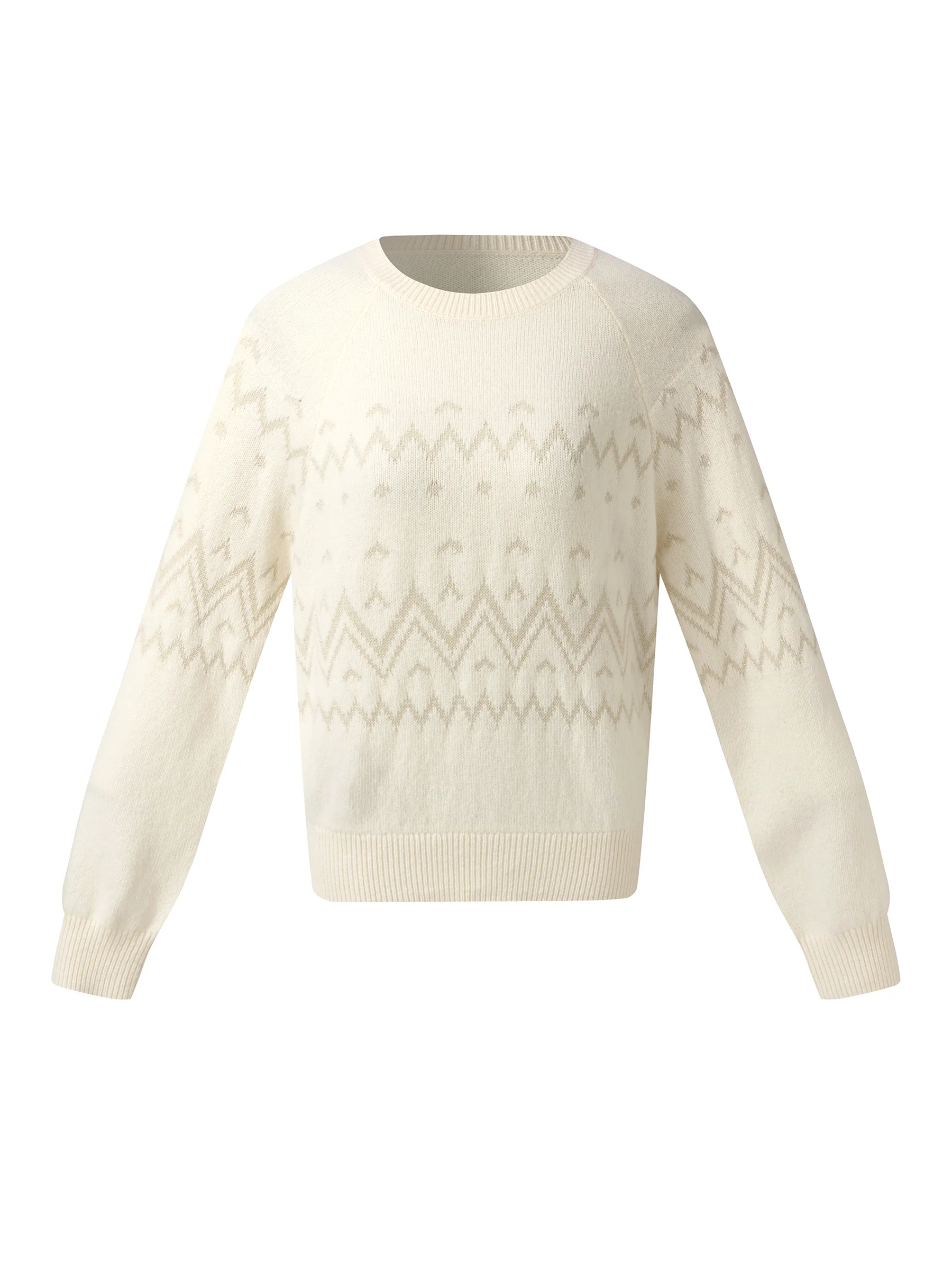 100% Wool Jacquard Women Sweater - Image 6