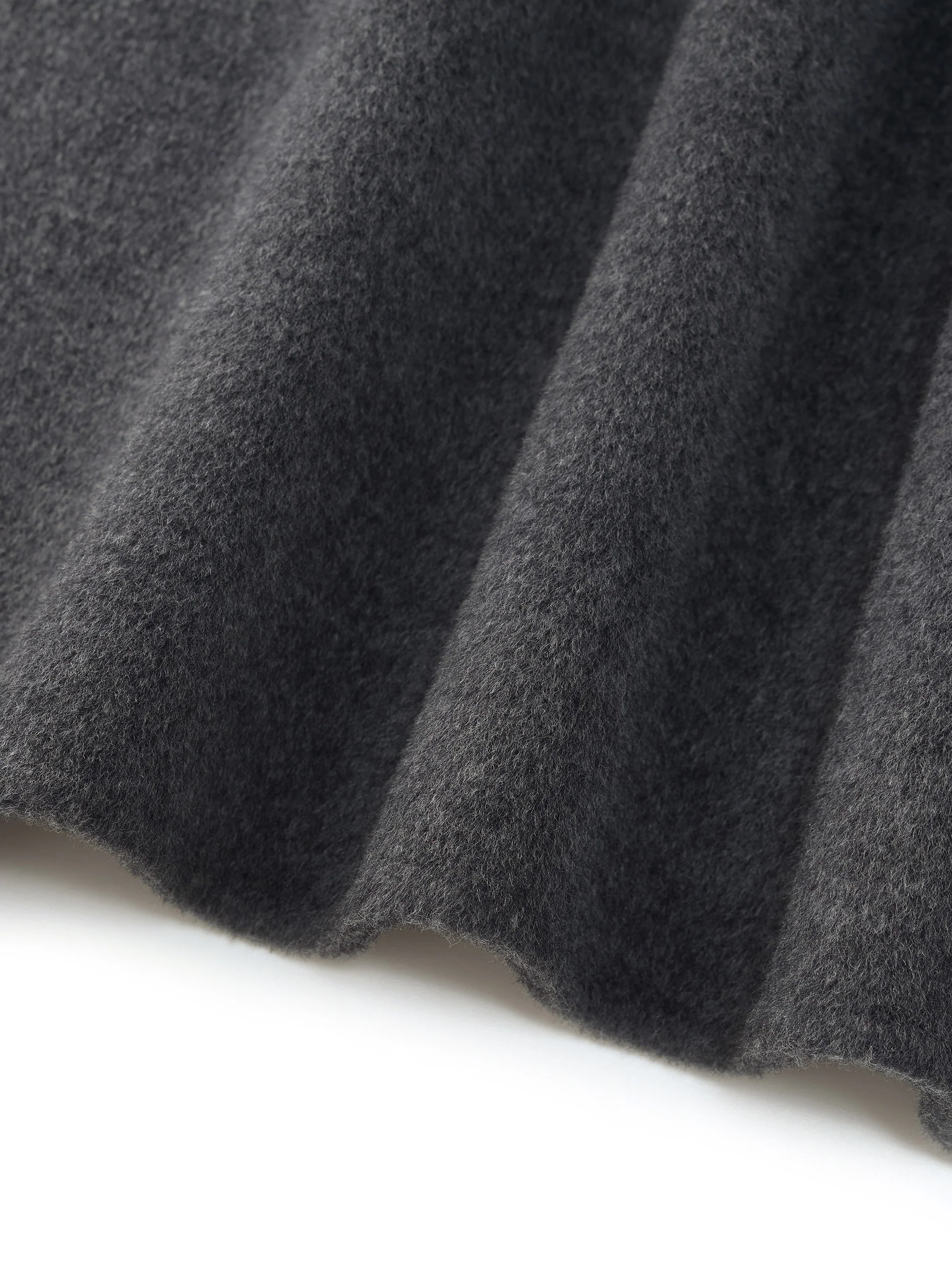 100% Wool Windproof Convertible Collar Women Wrap Overcoat - Image 10