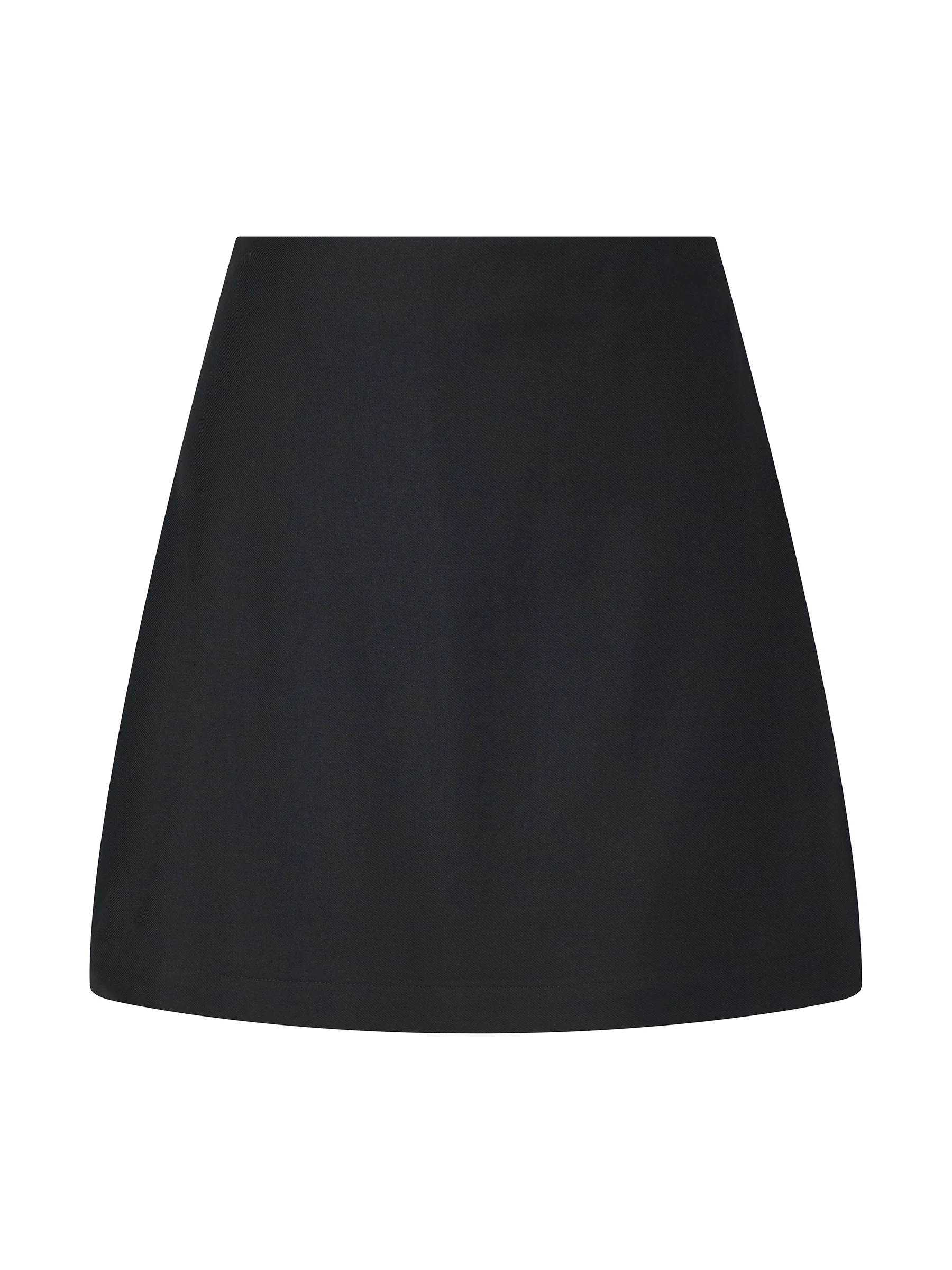 100% Worsted Wool Side Slit Women Culotte Skirt - Image 5