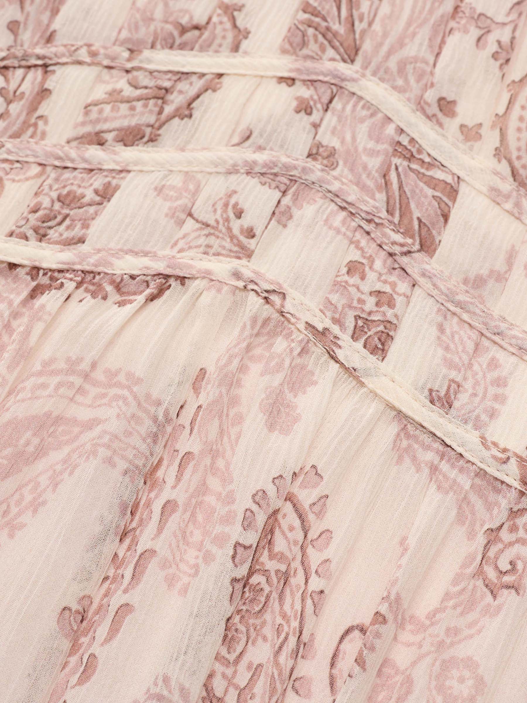 10MM Mulberry Silk Paisley Print Women Strap Maxi Dress - Image 10