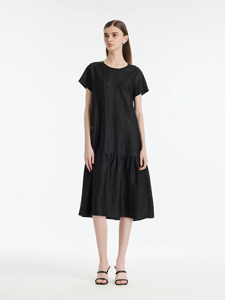 16 Momme Xiang Yun Silk Women Midi Dress - Image 8