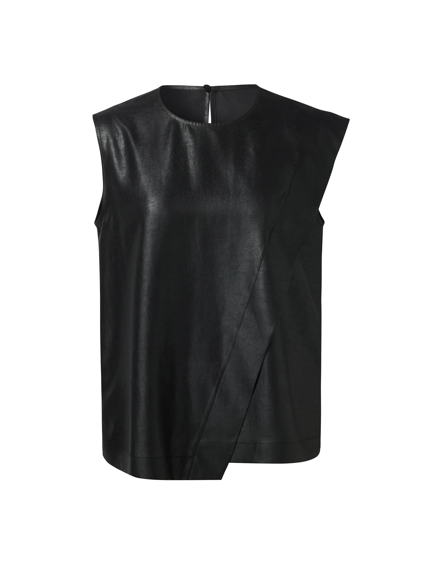 16MM Xiang Yun Silk Women Asymmetric Tank Top - Image 6