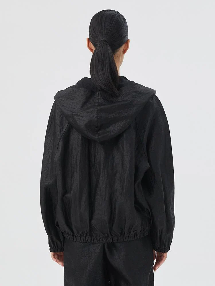 18 Momme Xiang Yun Silk Zippered Women Jacket - Image 4