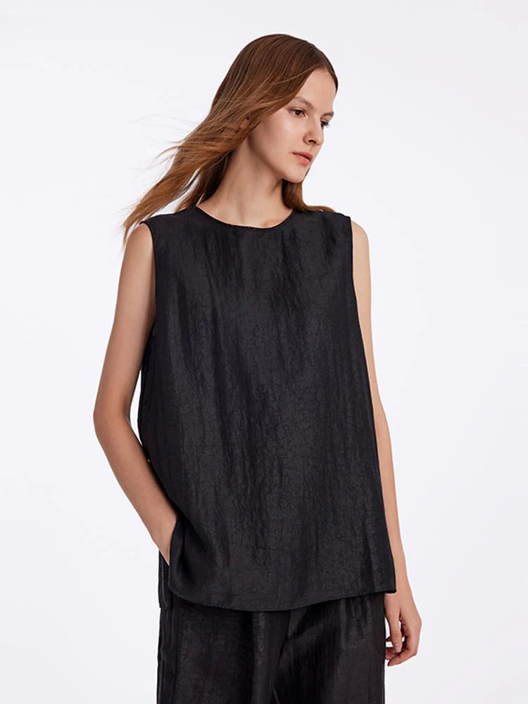 18 Momme Xiang Yun Silk Women Tank Top - Image 4