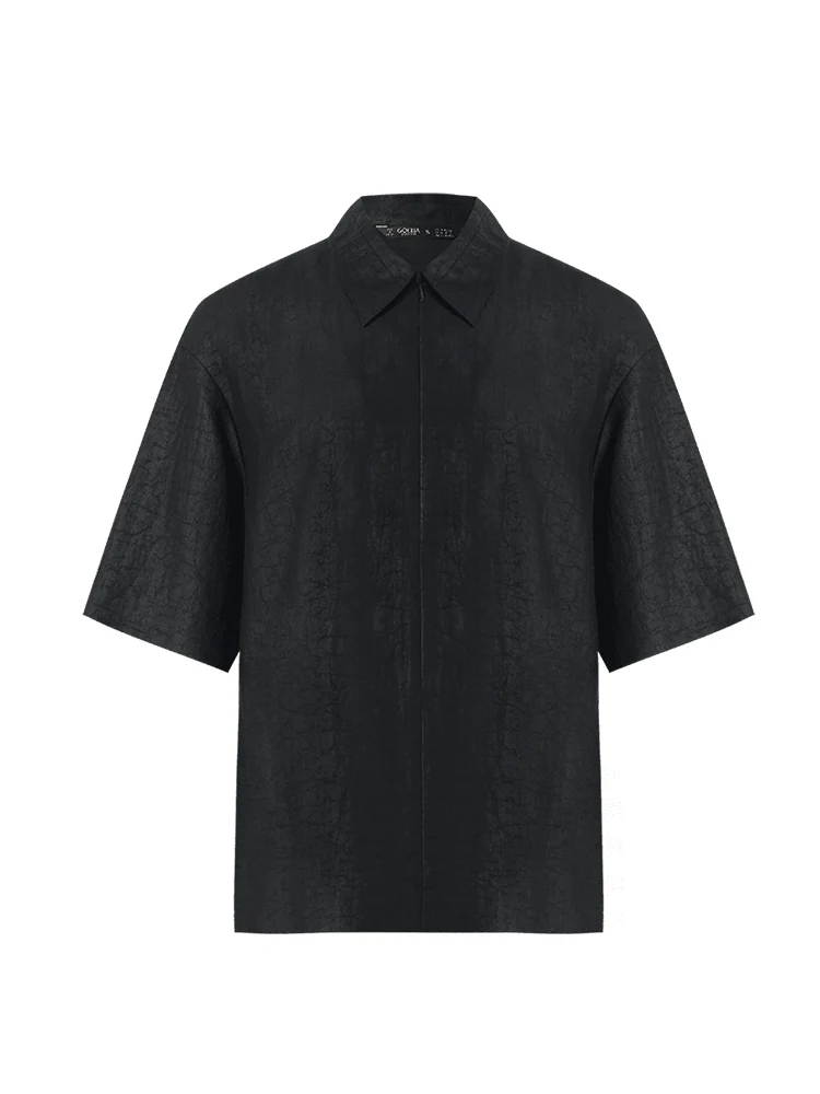 18 Momme Xiang Yun Silk Women Shirt With Zippered Lapel Collar - Image 8