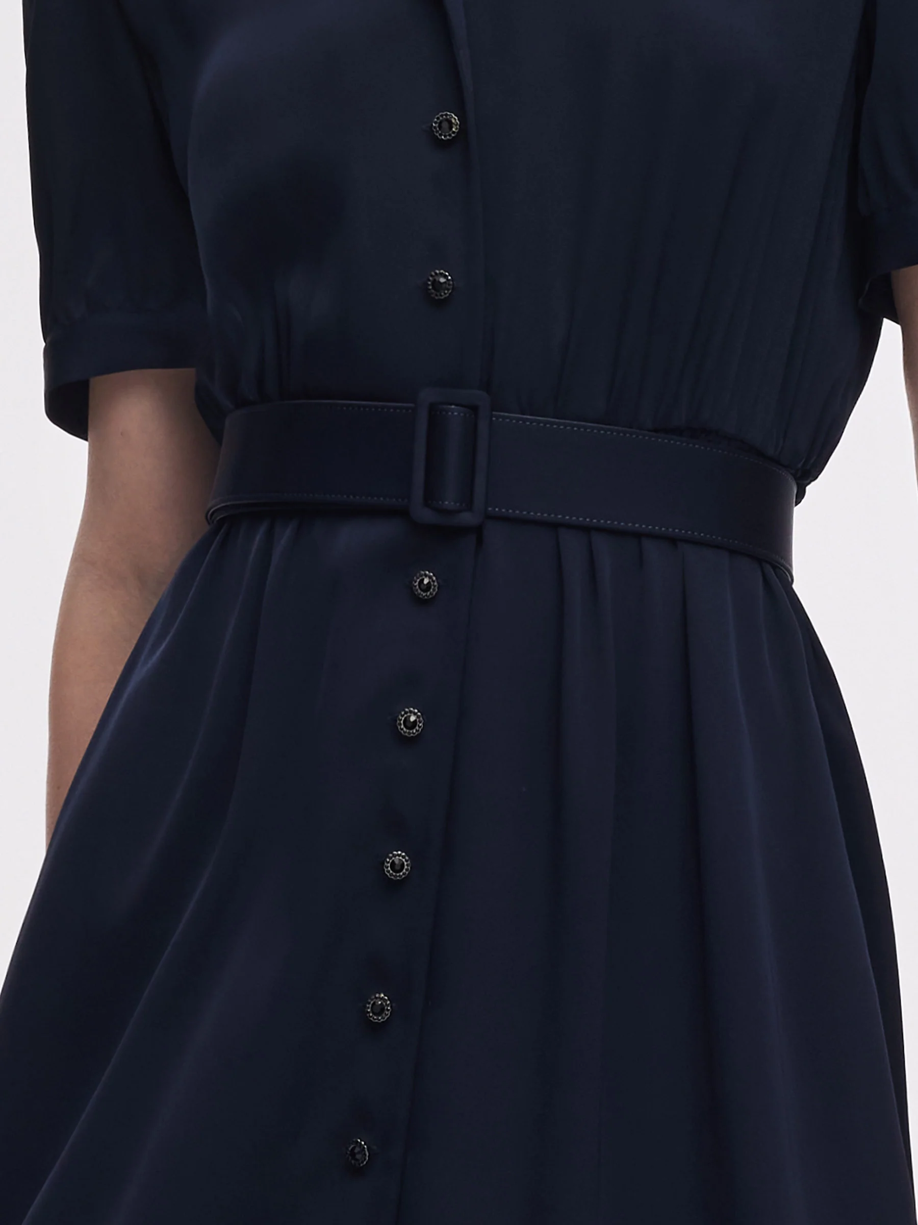 22MM Mulberry Silk Women Midi Dress With Belt - Image 6
