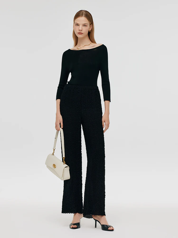 25 Momme Mulberry Silk Straight Leg Pants - Image 3