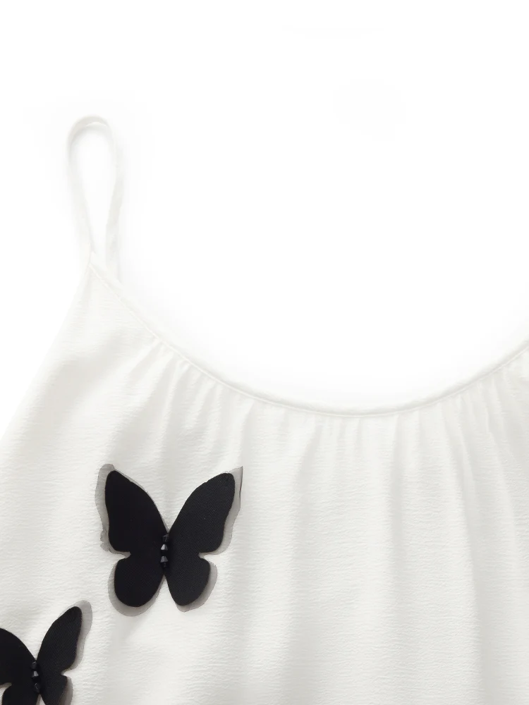 Acetate 3D Butterfly Maxi Dress And Cardigan Two-Piece Set - Image 12
