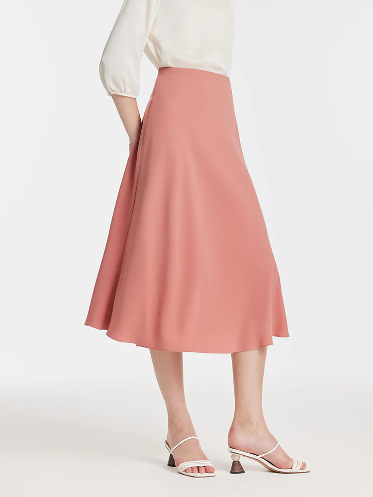Acetate A-Line High-Waisted Women Half Skirt - Image 5