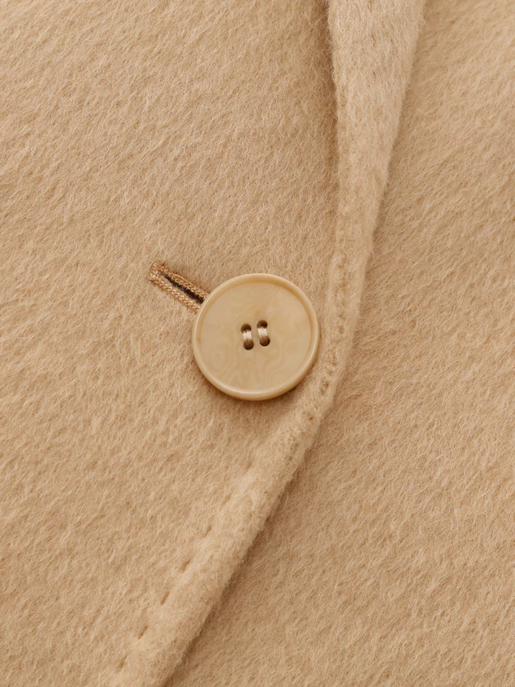 Alpaca Wool Double-Faced Slim-Fit Women Overcoat - Image 9