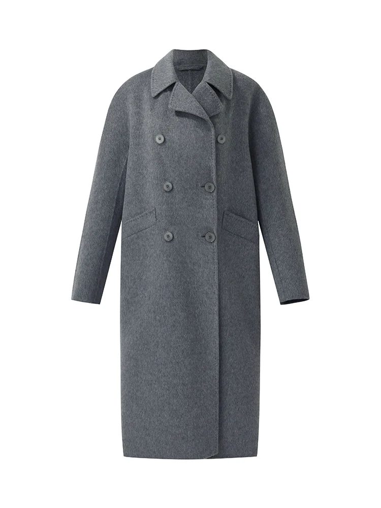 Alpaca Wool Longline Women Overcoat - Image 2