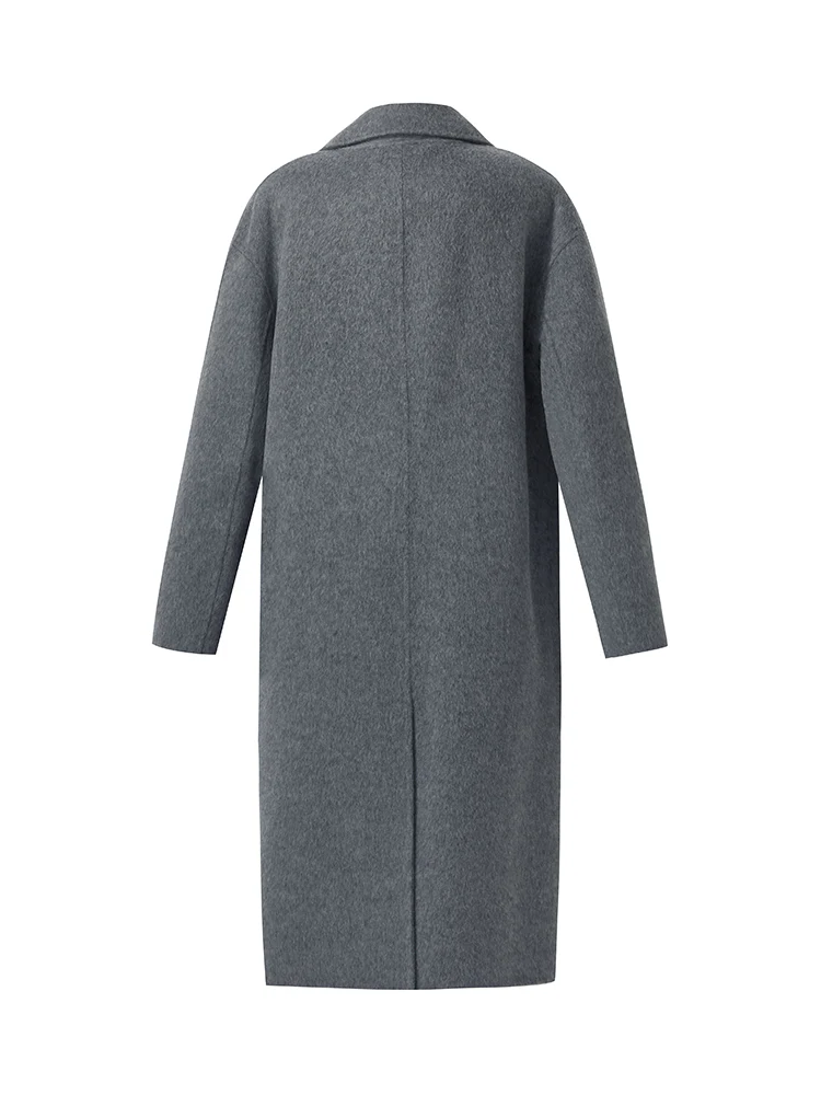 Alpaca Wool Longline Women Overcoat - Image 7