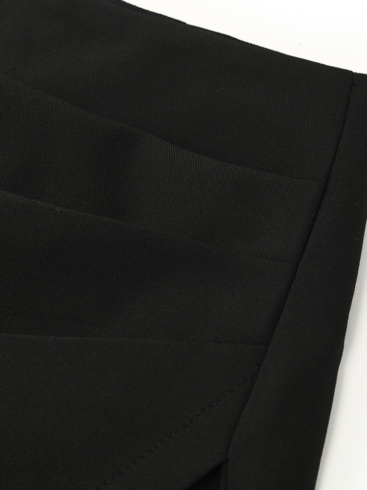 Asymmetric Ruched A-Line Skort - Image 10