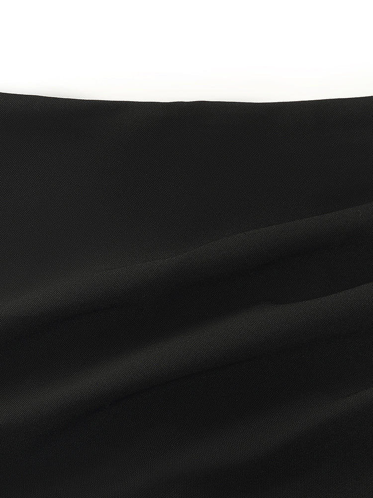 Asymmetric Ruched A-Line Skort - Image 8