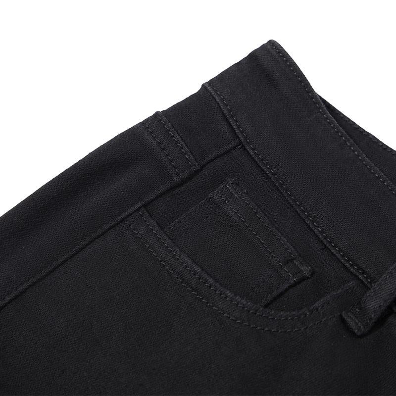 Black Split Hem Flare Jeans - Image 11