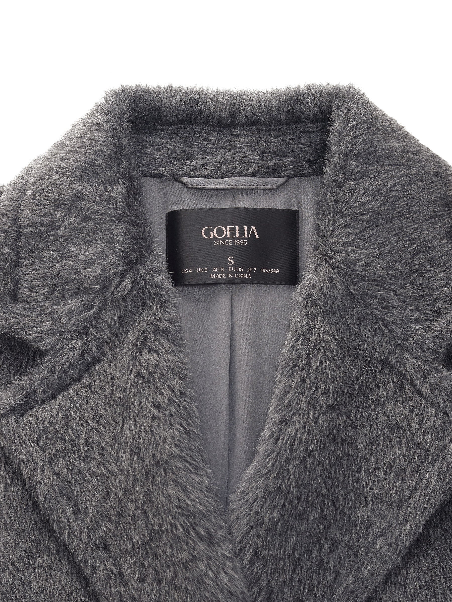 Brushed Alpaca Wool Blend Unisex Overcoat - Image 13