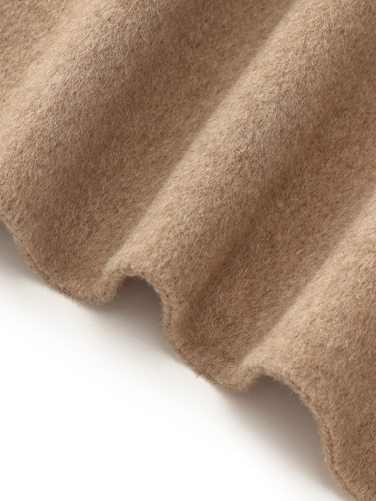 100% Cashmere Lapel Unisex Overcoat - Image 13