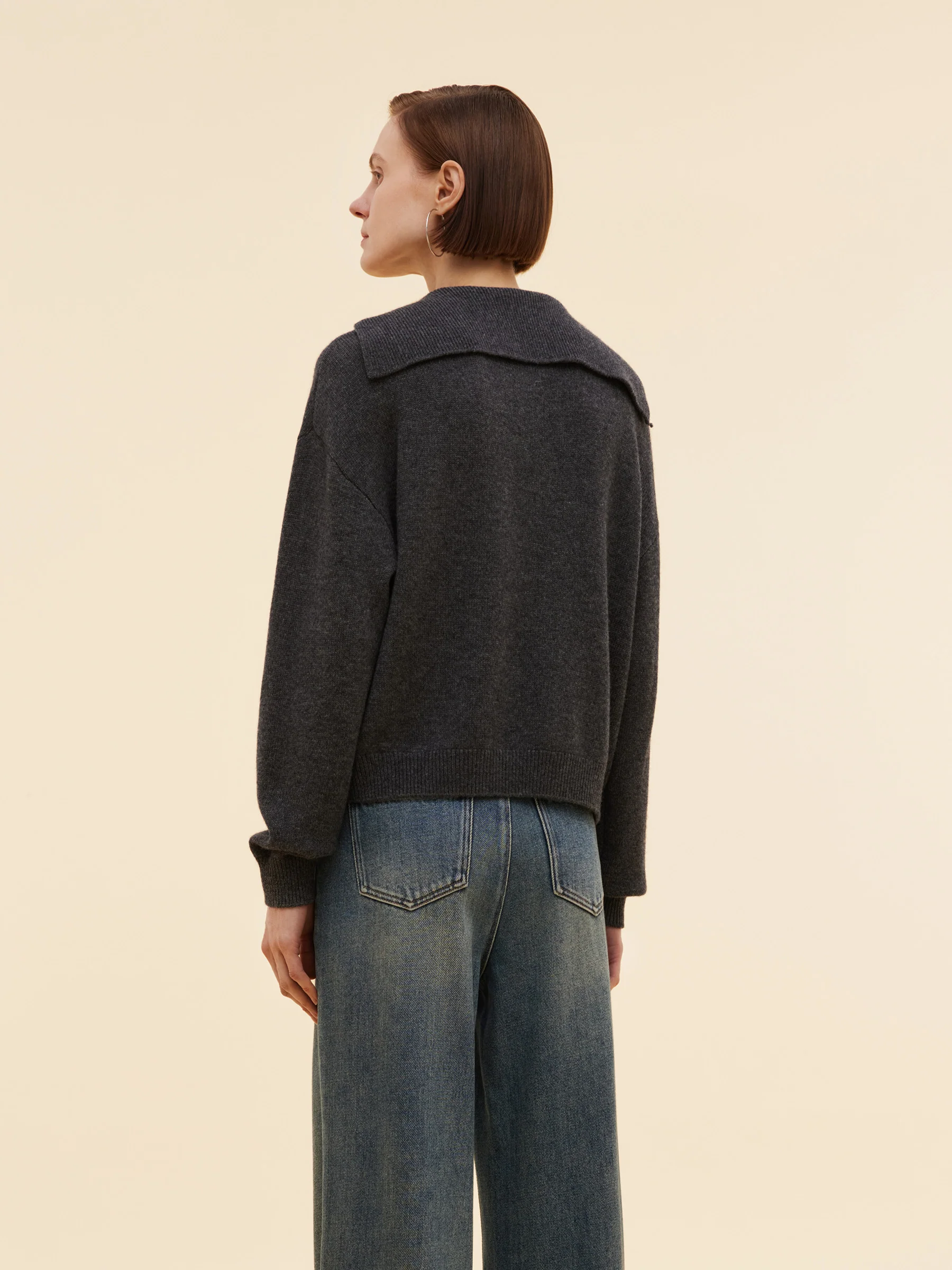 Cashmere Wool Blend Women Sweater - Image 3