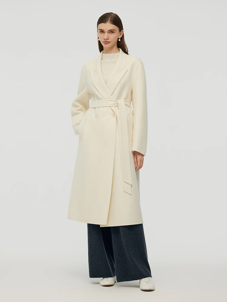 Cashmere Wool Women Wrap Overcoat - Image 2