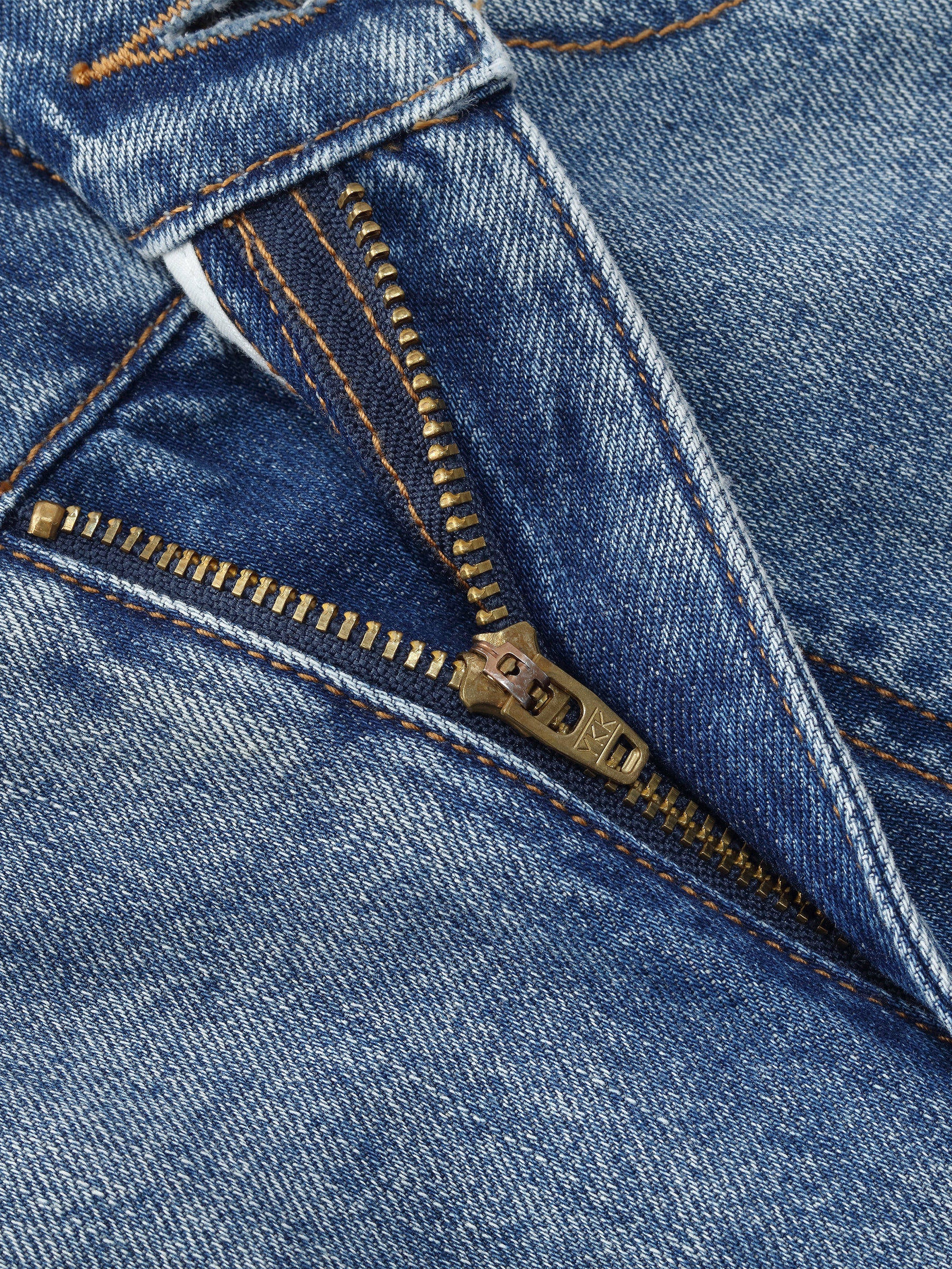 Cotton Denim Adjustable Waist Women Curved Jeans - Image 9