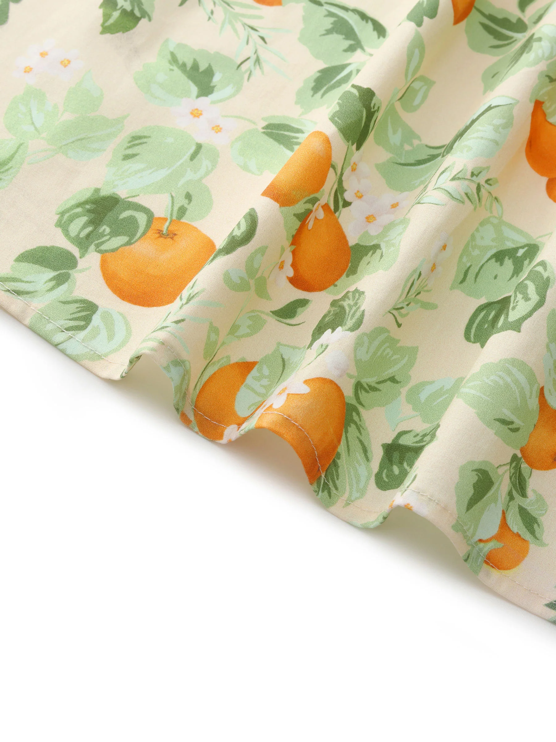 Cotton Gathered Waist Floral Print Women Maxi Dress - Image 9