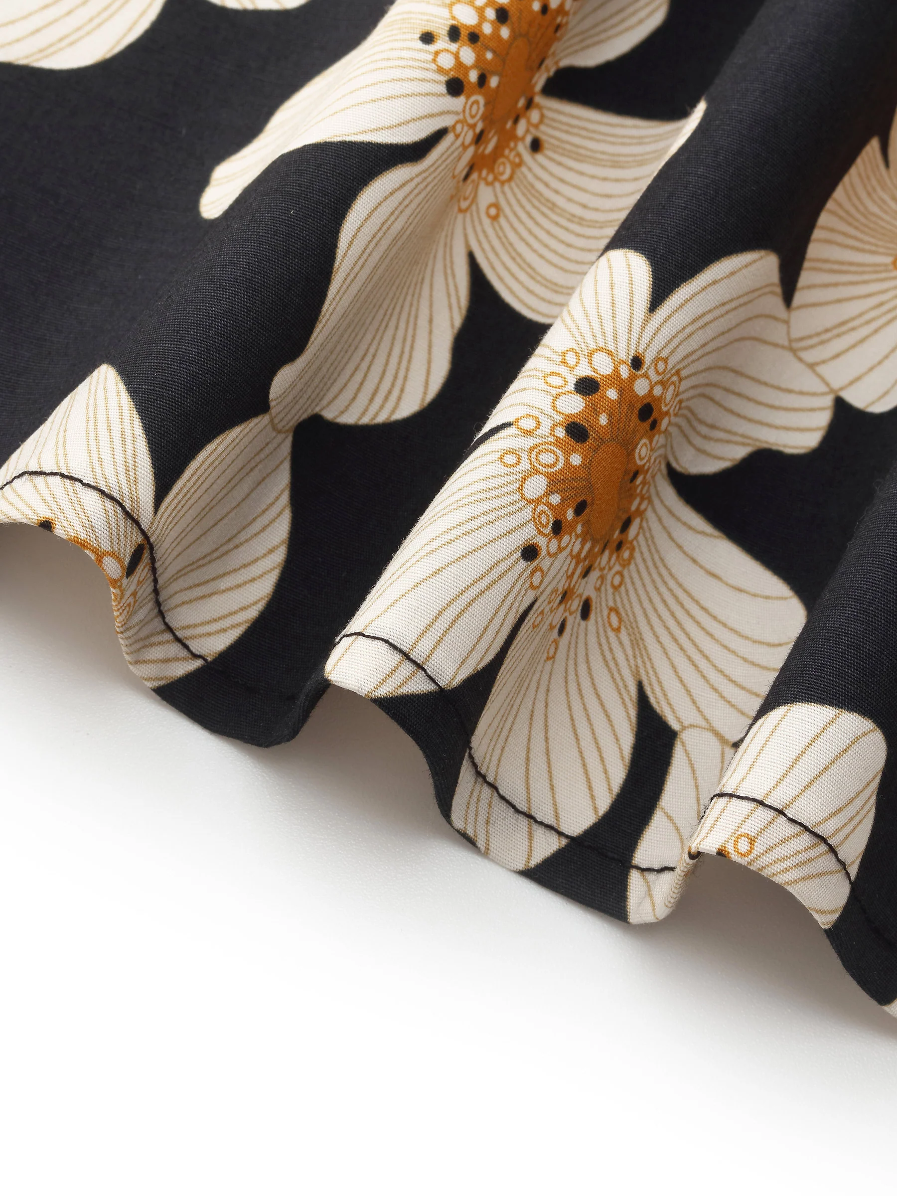 Cotton Stretch Floral Print Women Skirt - Image 7