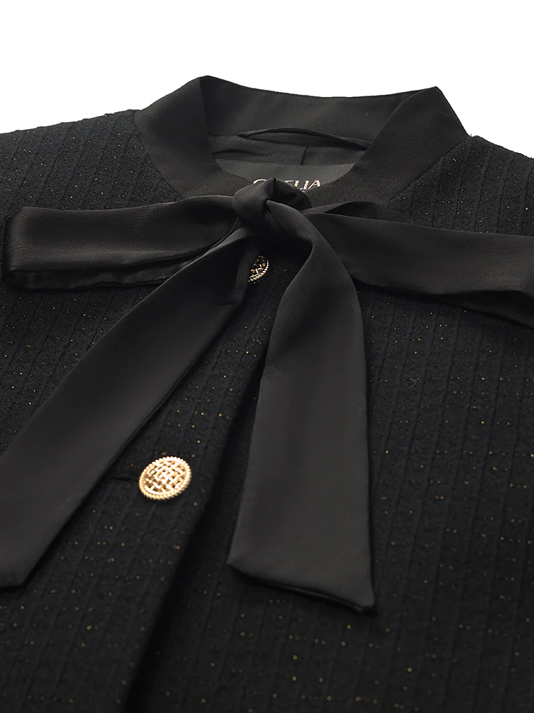 Crop Jacket With Flaps And Half Skirt Two-Piece Suit - Image 13