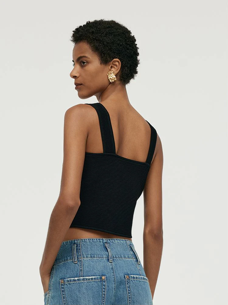 Crossover Women Knitted Tank Top - Image 10