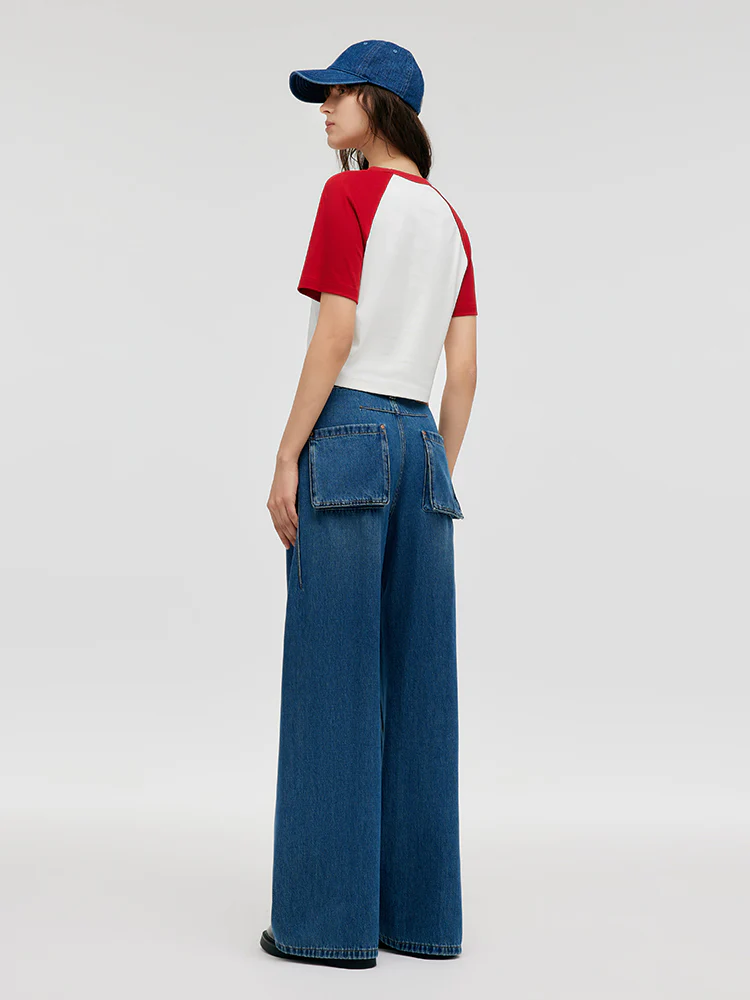 Denim Mid-Rise Women Baggy Jeans - Image 3