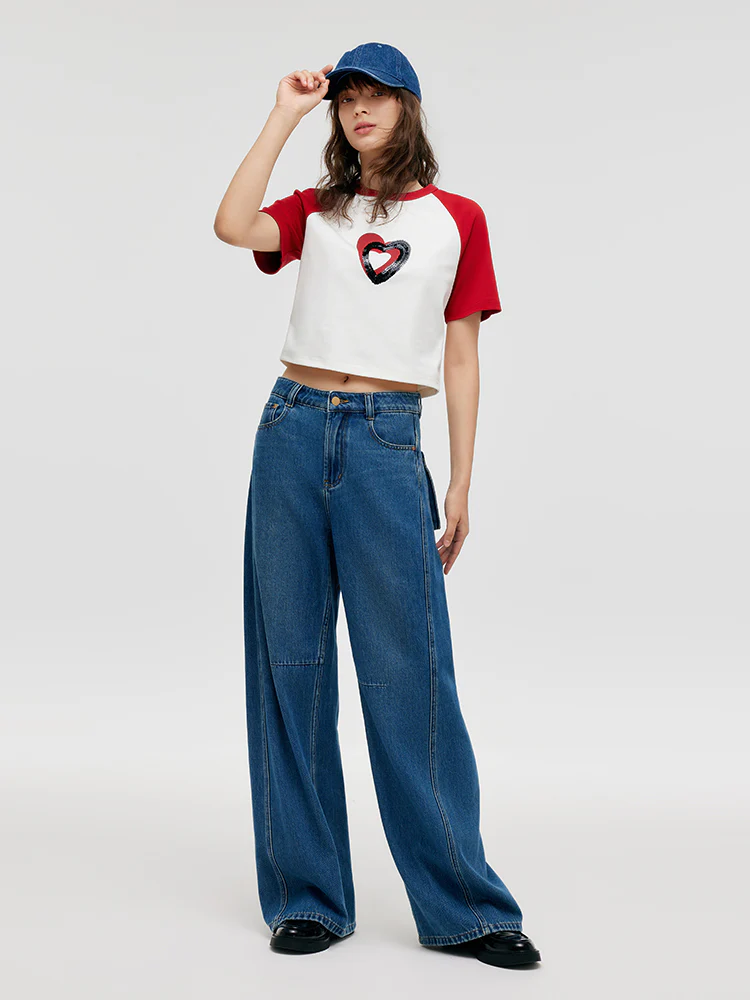 Denim Mid-Rise Women Baggy Jeans - Image 4