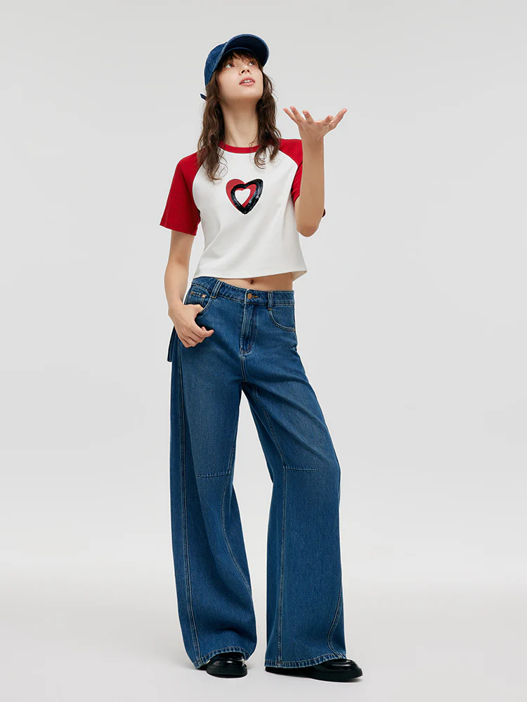 Denim Mid-Rise Women Baggy Jeans - Image 5