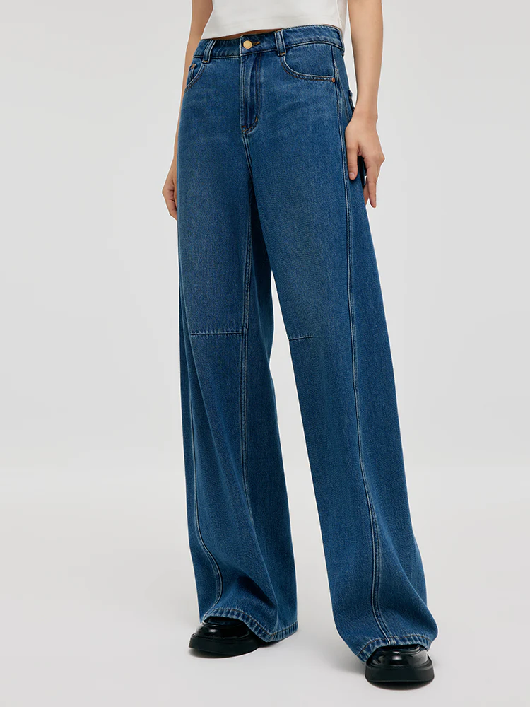 Denim Mid-Rise Women Baggy Jeans - Image 6