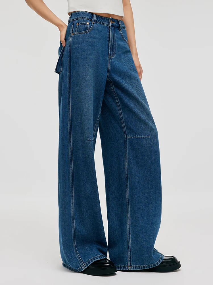 Denim Mid-Rise Women Baggy Jeans - Image 7