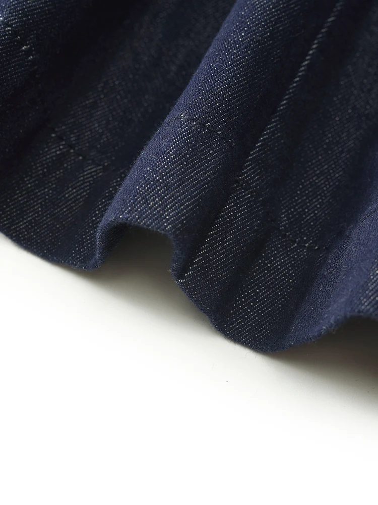 Denim Pleated Women Half Skirt - Image 7