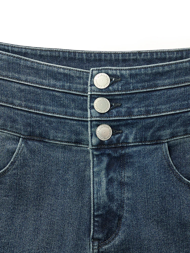 Denim Sheath High-Waisted Women Jeans - Image 9