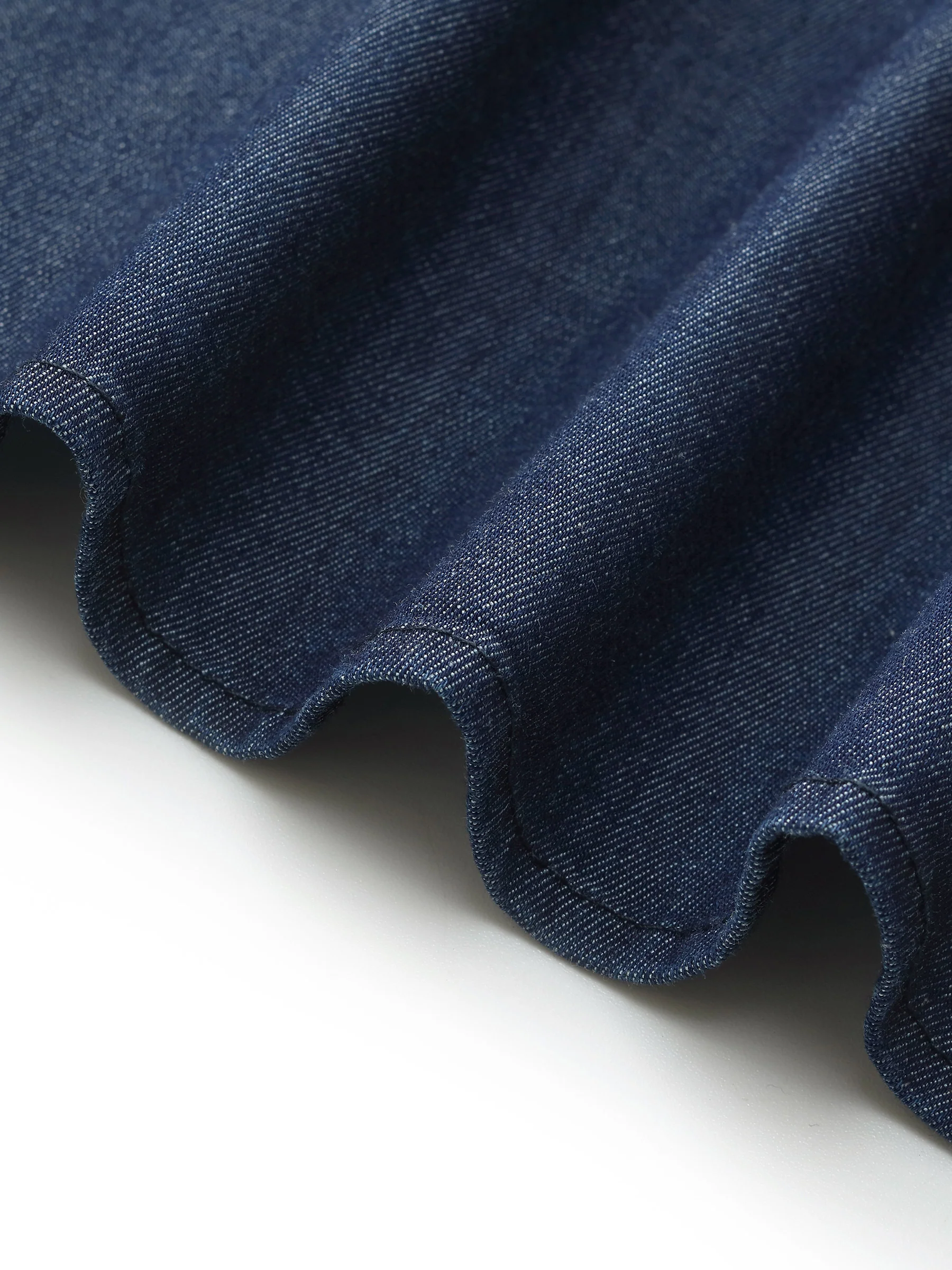 Denim Stretch Women Maxi Shirt Dress - Image 11