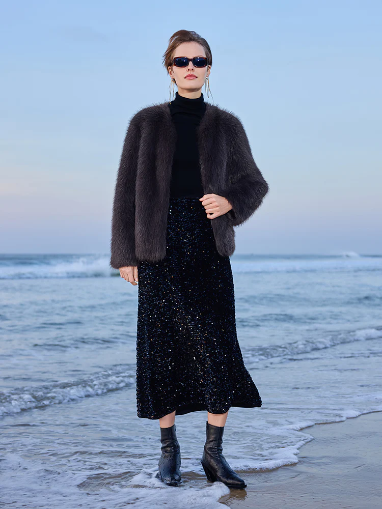 Eco-friendly Fur Women Short Coat - Image 3