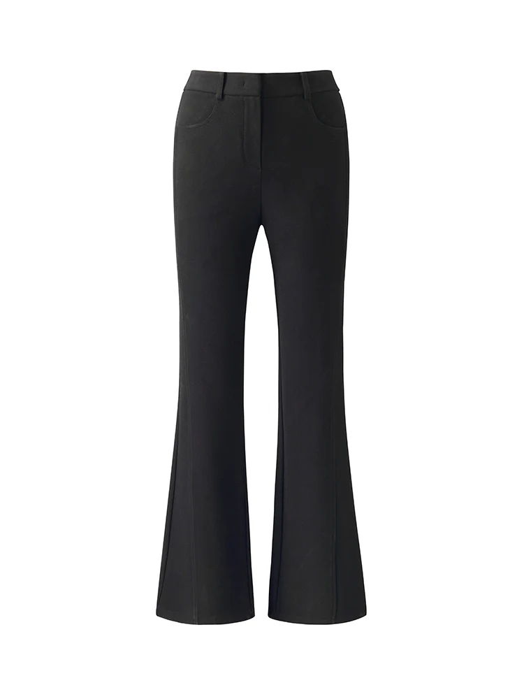 Fleece Lined Micro-Flared Ankle Length Women Pants - Image 6