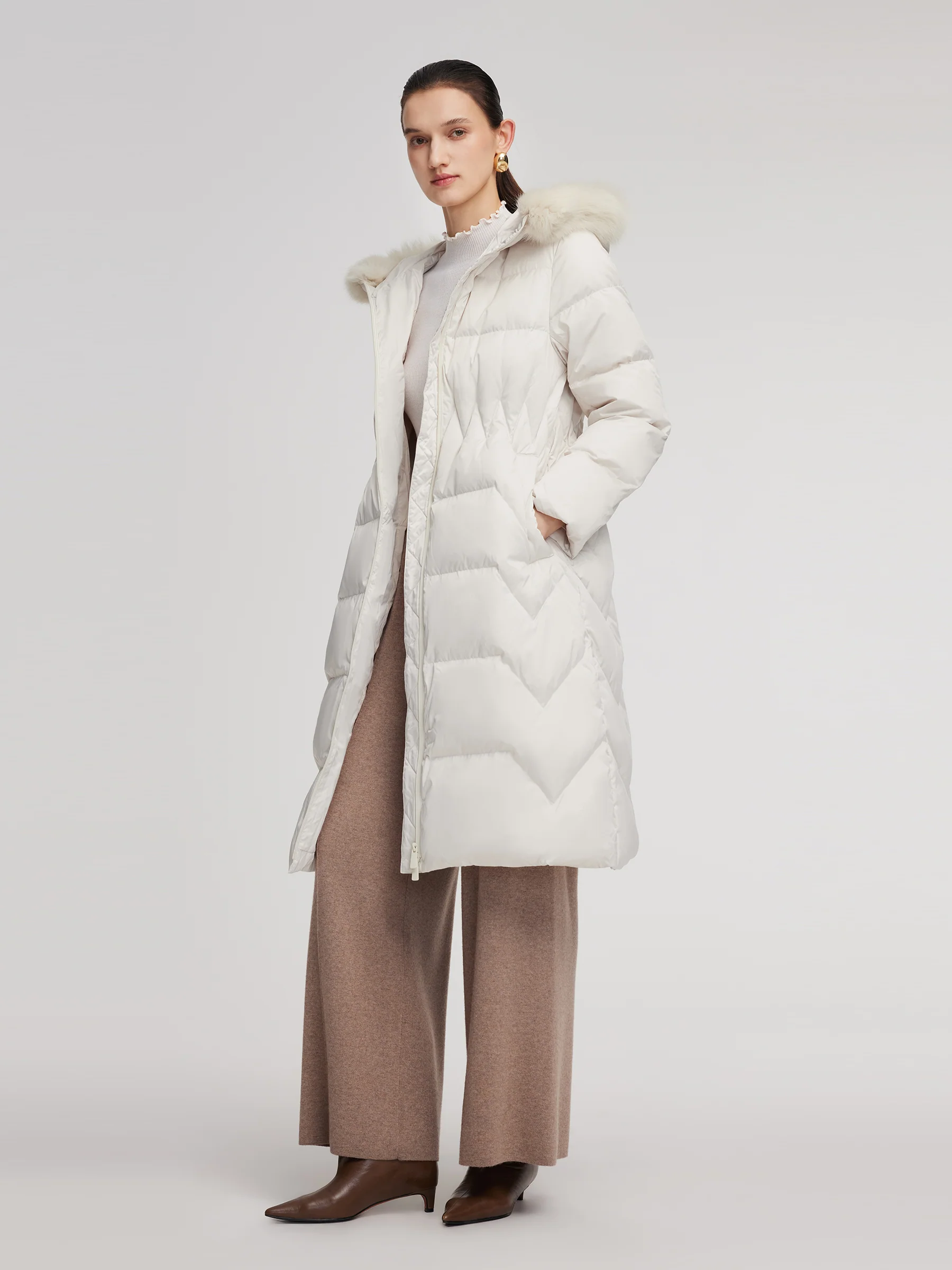 Gathered Waist Goose Down Garment - Image 8