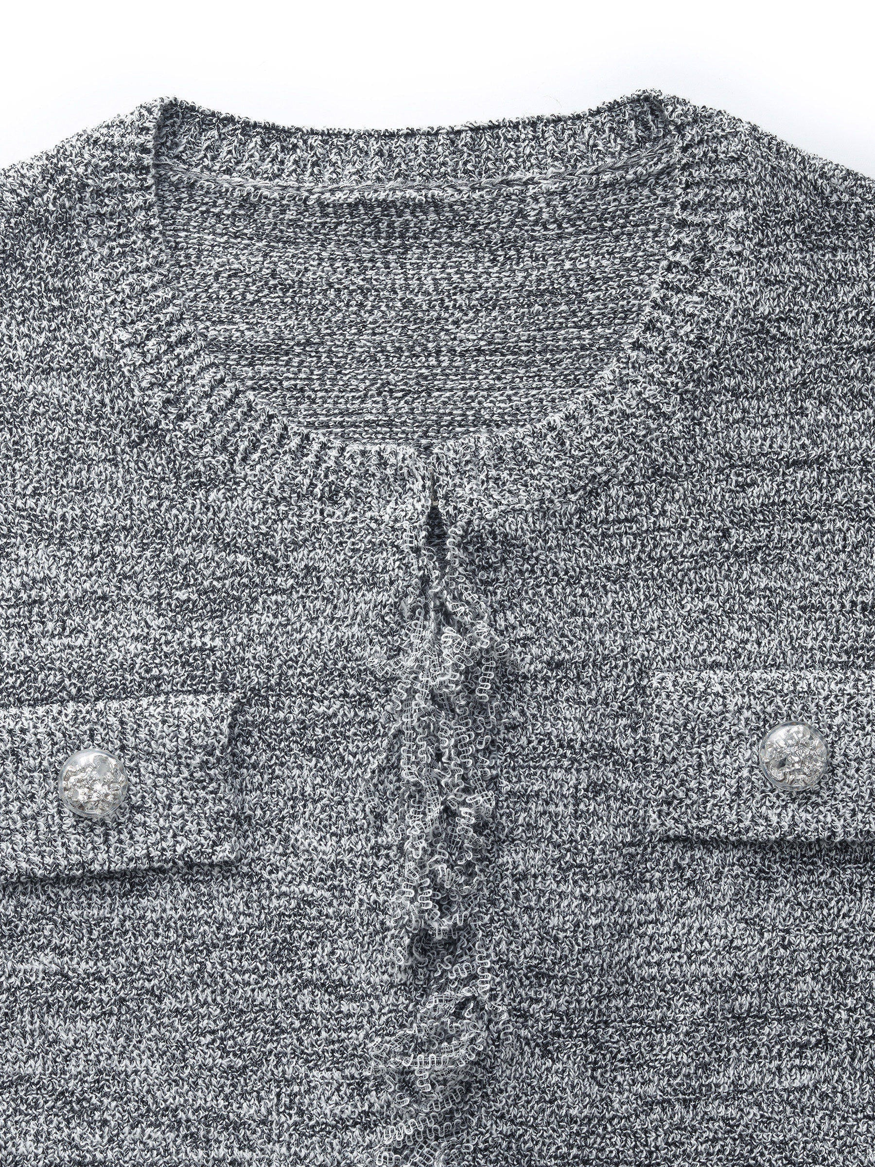 Fringe Trim H-Line Women Cardigan - Image 8