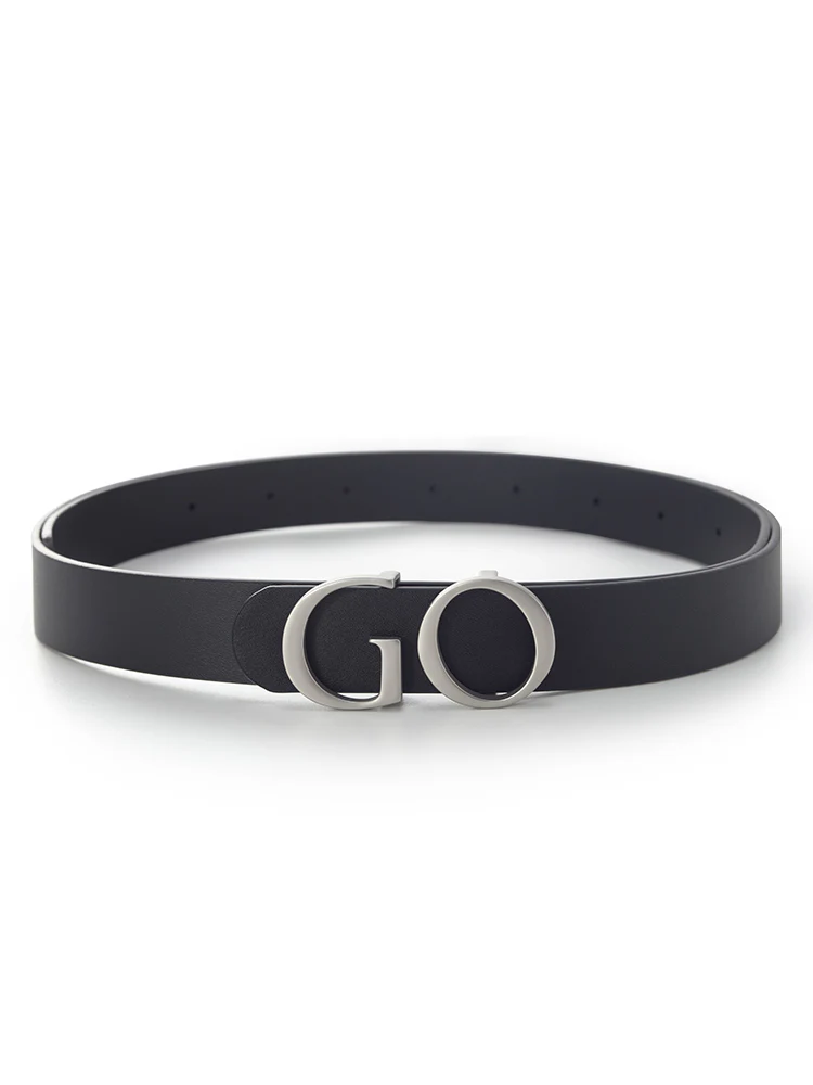 GO Letter Middle Size Women Leather Belt - Image 4