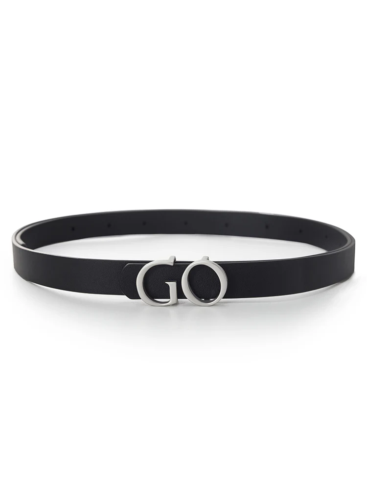GO Letter Small Size Women Leather Belt - Image 2